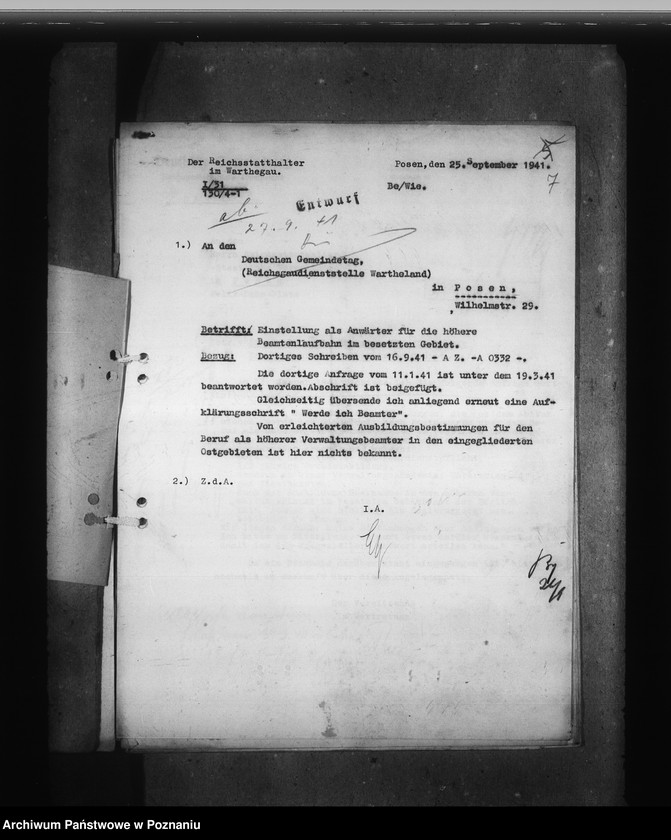 Obraz 11 z jednostki "Nachwuchs für den gehobenen Dienst"