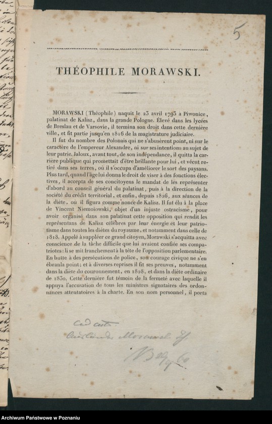 Obraz 9 z jednostki "A. betr. Theodor Theophil von Morawski"