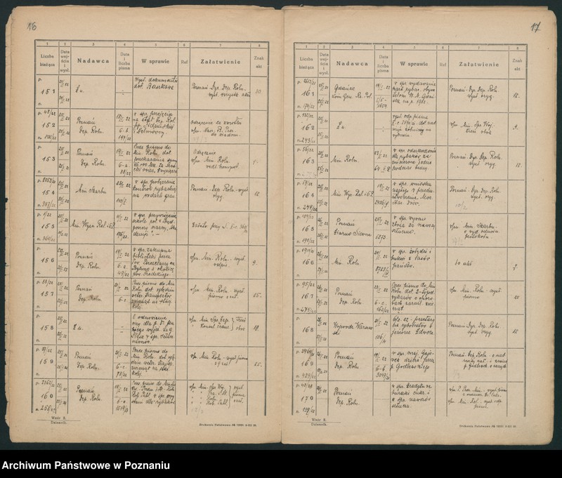 Obraz 11 z jednostki "[Dziennik podawczy Ministerstwa byłej Dzielnicy Pruskiej]"