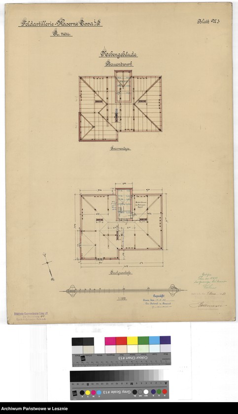 Obraz 17 z jednostki "Leszno miasto. Dokumentacja projektowa - Koszary Artylerii Polowej ul. Racławicka, tom III."