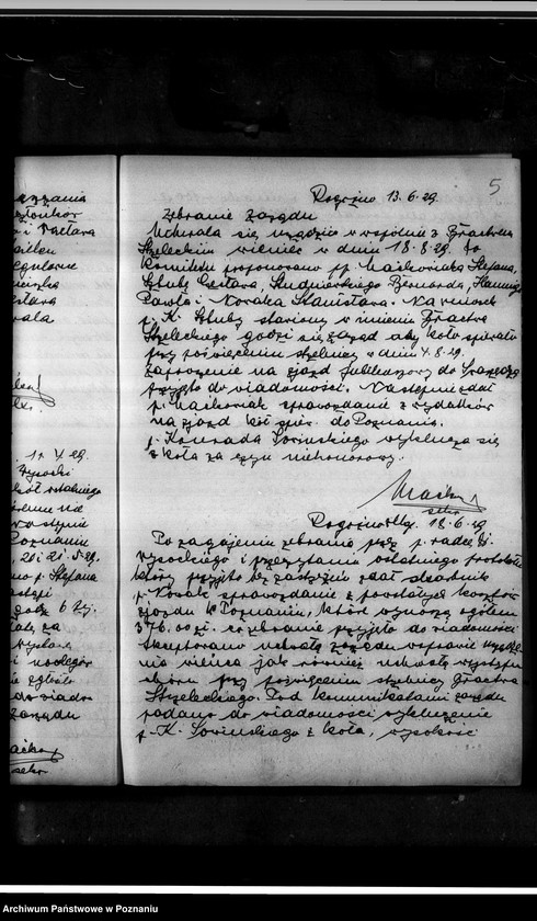 Obraz 9 z jednostki "Protokoły zebrań zarządu"