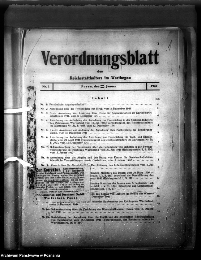 Obraz 5 z jednostki "Verordnungsblatt Nr. 1"