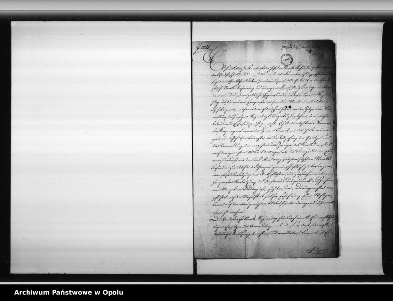 Obraz 5 z jednostki "Acta generalia des Magistrats zu Oppeln betreffend alle höhere Ortserlassenen Verordnungen in Rücksicht der Fremden - Polizei, der Aufsicht über revolutionair gesinnte Personen, Verfolgung von verdächtigen Ausländern, und aller derjenigen Verfügungen welche die pohlnischen Insurection betreffen"