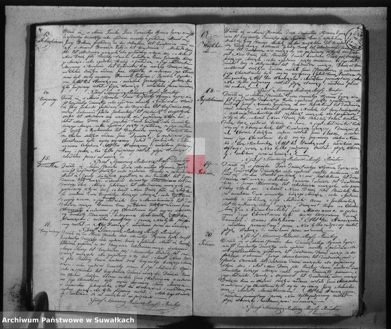 Obraz 5 z jednostki "Duplikat urodzonych, zaślubionych i umarłych w parafij puńskiej na rok 1839"