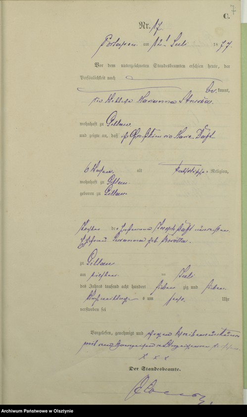 image.from.unit.number "Sterbe-Haupt-Register Nr 11 - 24"