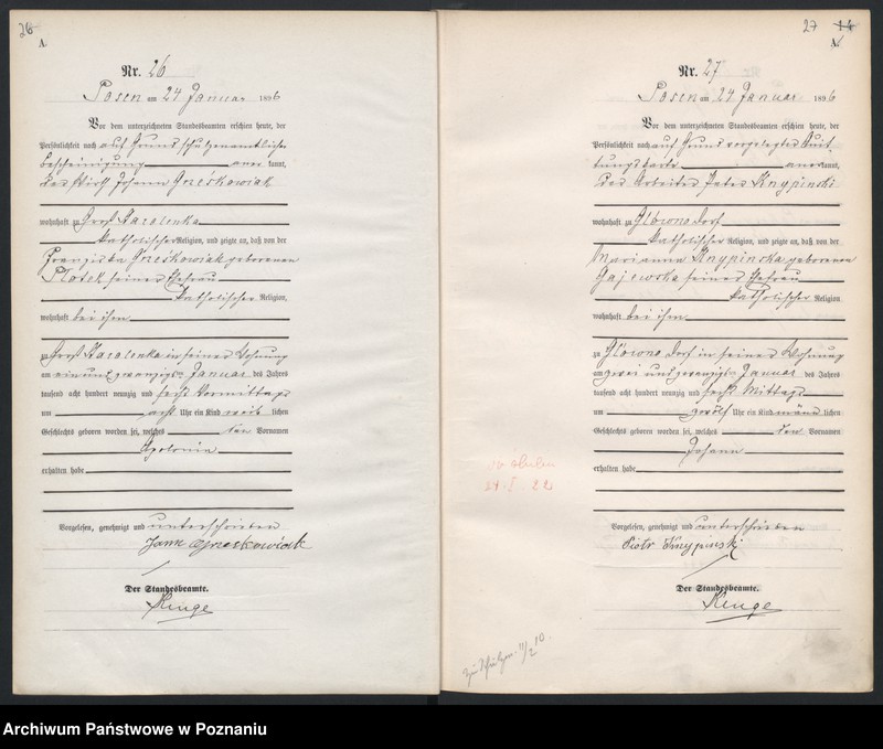 Obraz 16 z jednostki "Księga urodzeń"