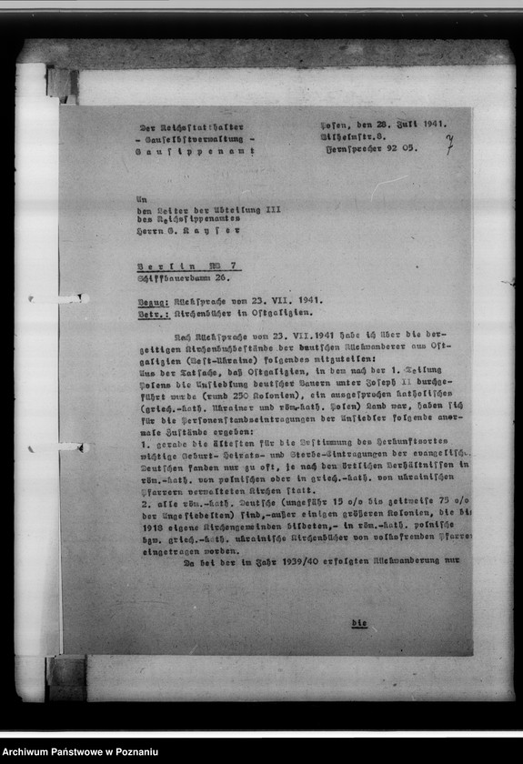 Obraz 11 z jednostki "Kirchenbücher der Umsiedler [korespondencja]"