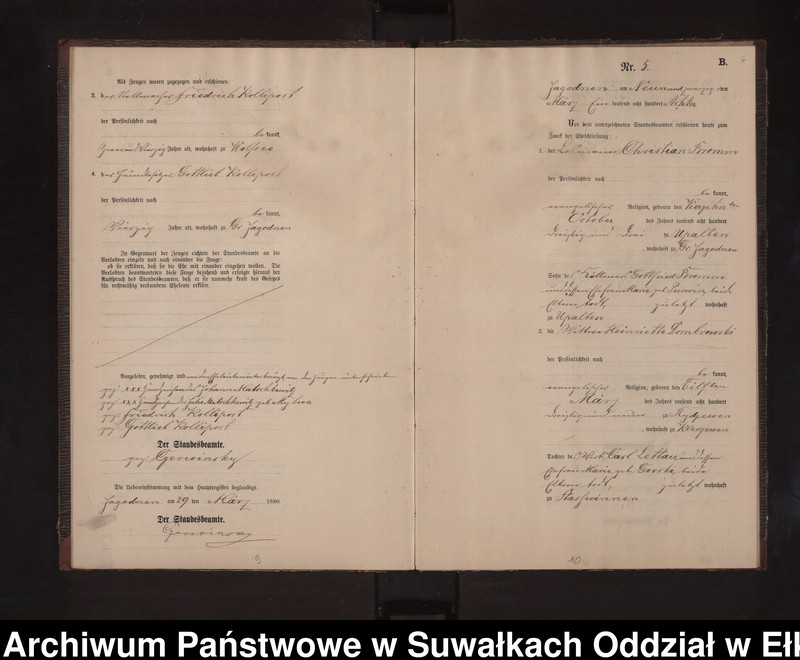 image.from.unit.number "Heiraths-Neben-Register des Preussischen Standes-Amtes Rydzewen Kreis Loetzen"