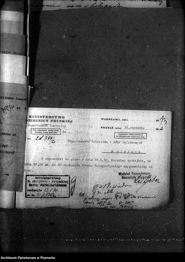 Obraz 17 z jednostki "Sprawy gospodarcze-ogólne Telefony departamentu"