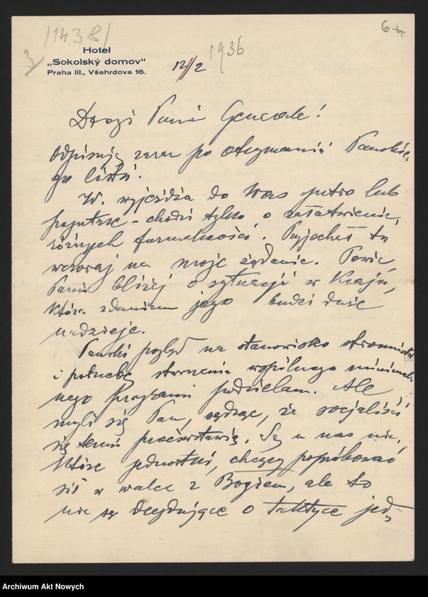 image.from.unit.number "Lieberman Herman, działacz PPS. Kontakty opozycji. Działalność W. Witosa."