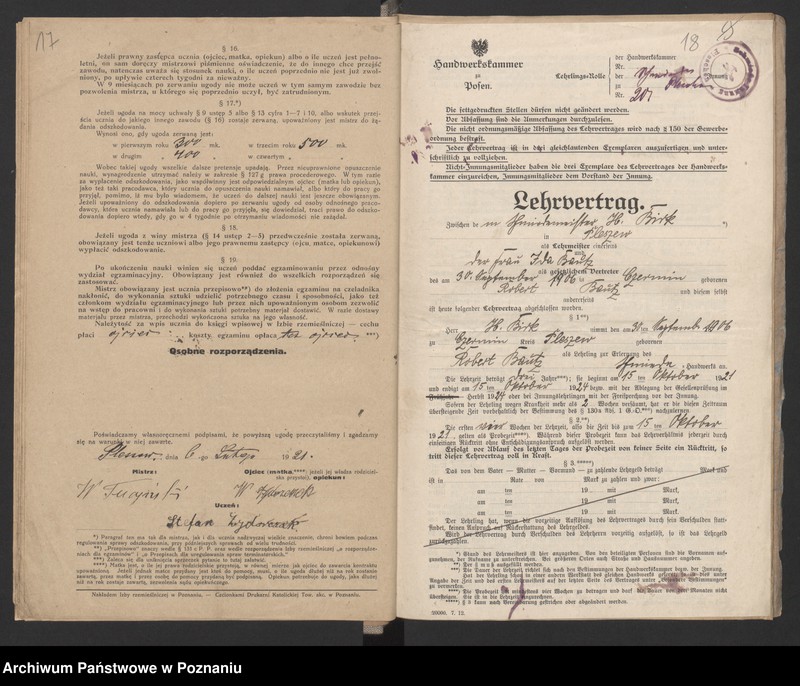 Obraz 14 z jednostki "[Ugody o wyuczenie zawodu kowalskiego]"