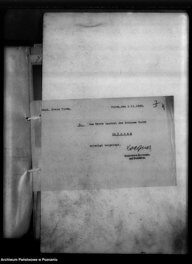 Obraz 8 z jednostki "Kreis Turek. Korespondencja w sprawie miejscowych Niemców, którzy zginęli w 1939 roku"