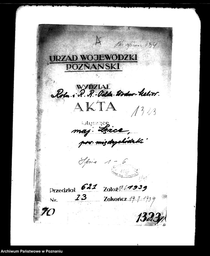 Obraz 4 z jednostki "Parcelacja majątku Łężce powiatu międzychodzkiego"