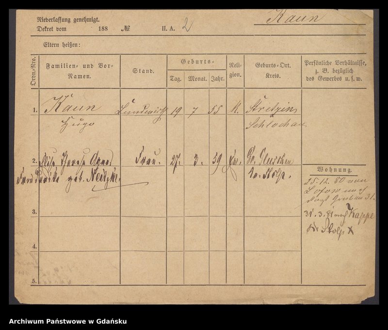 image.from.unit.number "Karty meldunkowe: Kaun - Kecker"