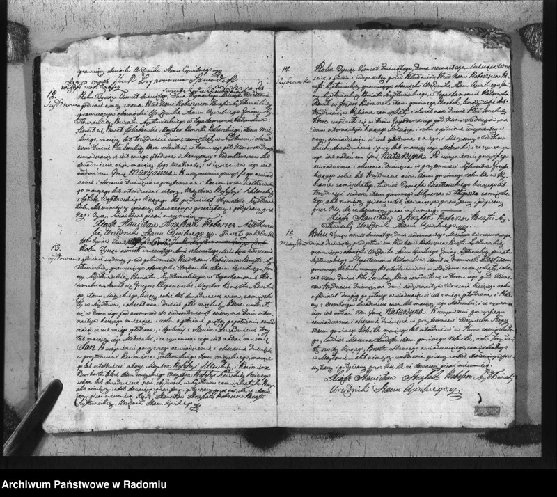 image.from.unit.number "Akta urzędnika stanu cywilnego gminy Szydłowiec z roku 1810"