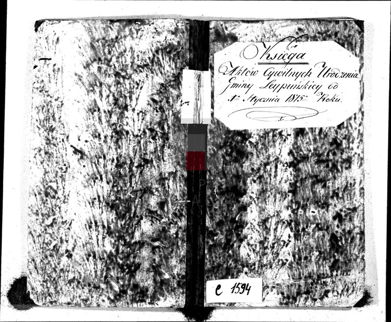 image.from.unit.number "Księga Aktów Cywilnych Urodzenia Gminy Leypuńskiej od 1-o Stycznia 1815-o Roku"