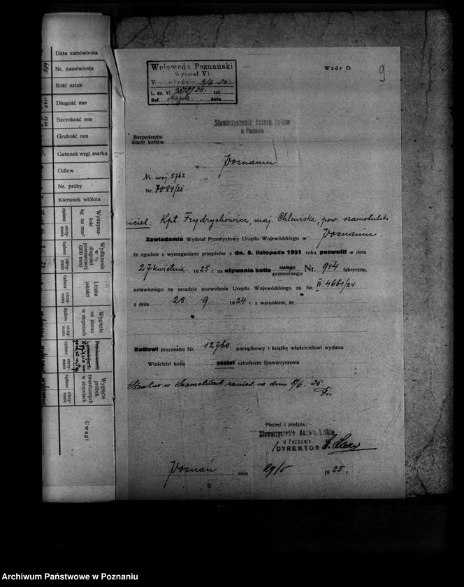 Obraz 13 z jednostki "Frydrychowicz, majętność Chlewiska powiat szamotulski nr 5762"