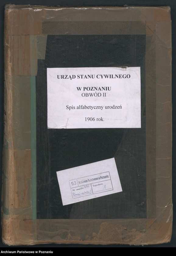 Obraz 2 z jednostki "Skorowidz alfabetyczny do ksiąg urodzeń"