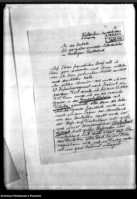 Obraz 18 z jednostki "Zur Mitteilung an des Oberkommander der Wehrmacht für event. Strafverfolgung polnischer Soltaten"