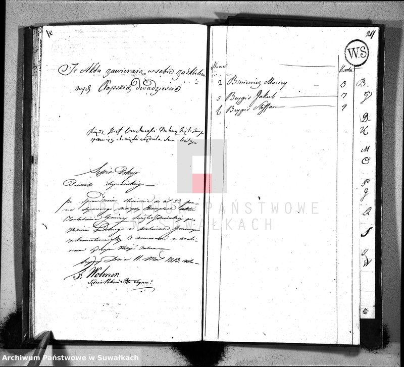 image.from.unit.number "Akta zaślubionych gminy święto-jeziorskiey od 1-go stycznia 1812"