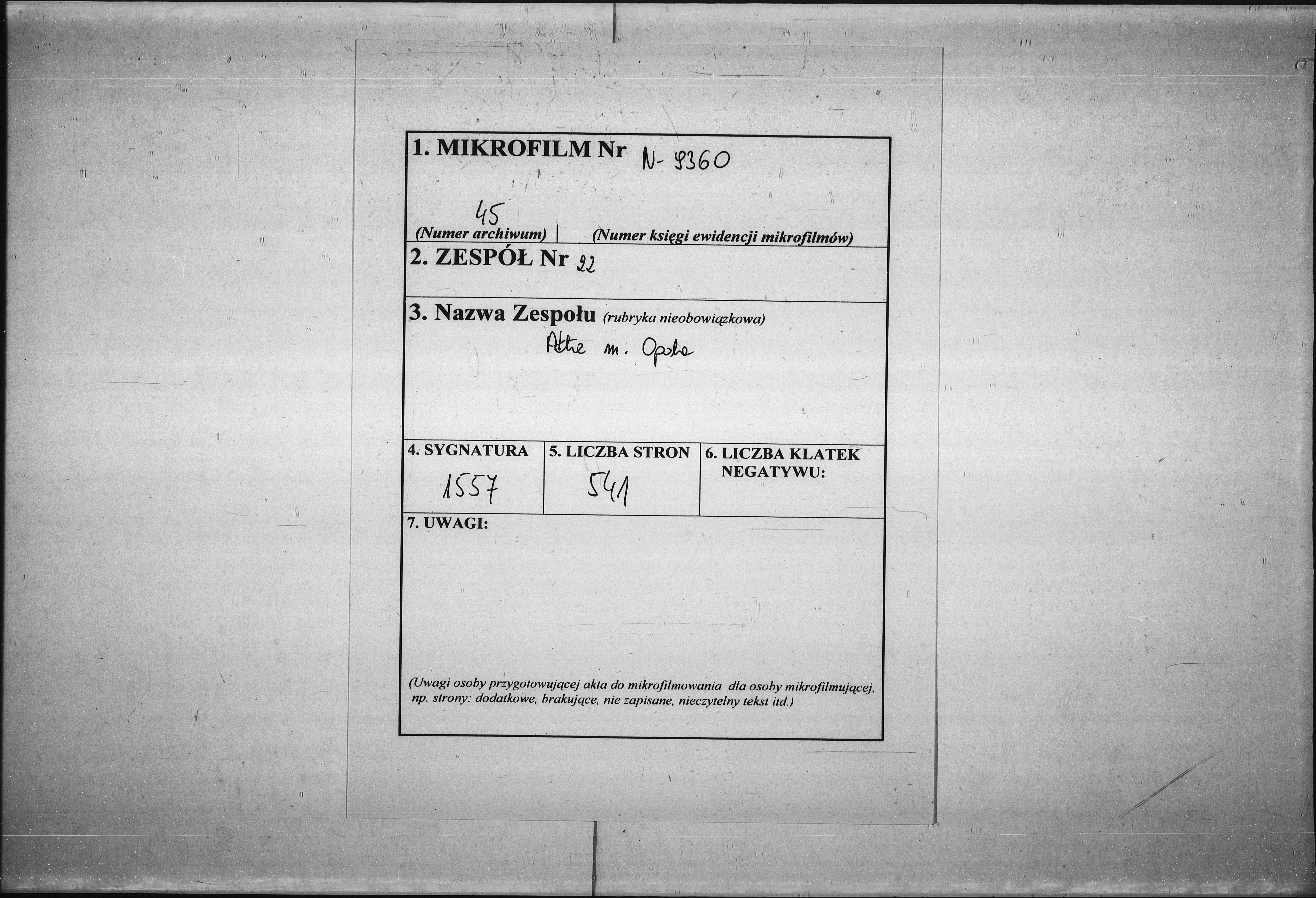 Obraz 2 z jednostki "Acta des Magistrats zu Oppeln betreffend Marktpreis-Tabellen"