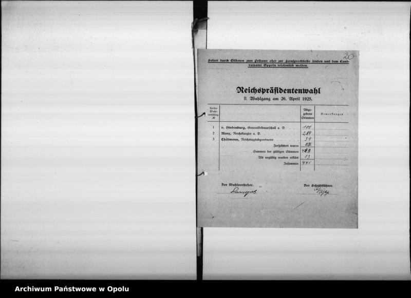 Obraz 19 z jednostki "[Wybory do sejmiku i sejmu Rzeszy - listy wyborcze]"