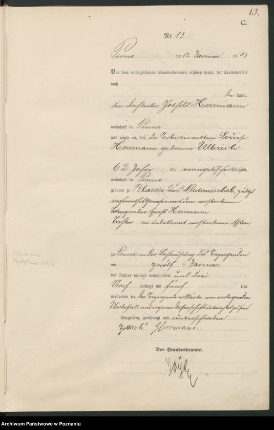 Obraz 16 z jednostki "Rejestr zgonów"
