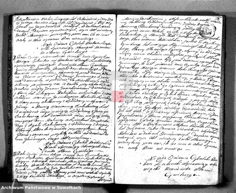 Obraz 12 z jednostki "Ta księga Małżeństw Honorowa Parafij Liszkowskiey"