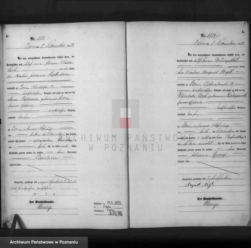 Obraz 10 z jednostki "Księga urodzeń t. V"