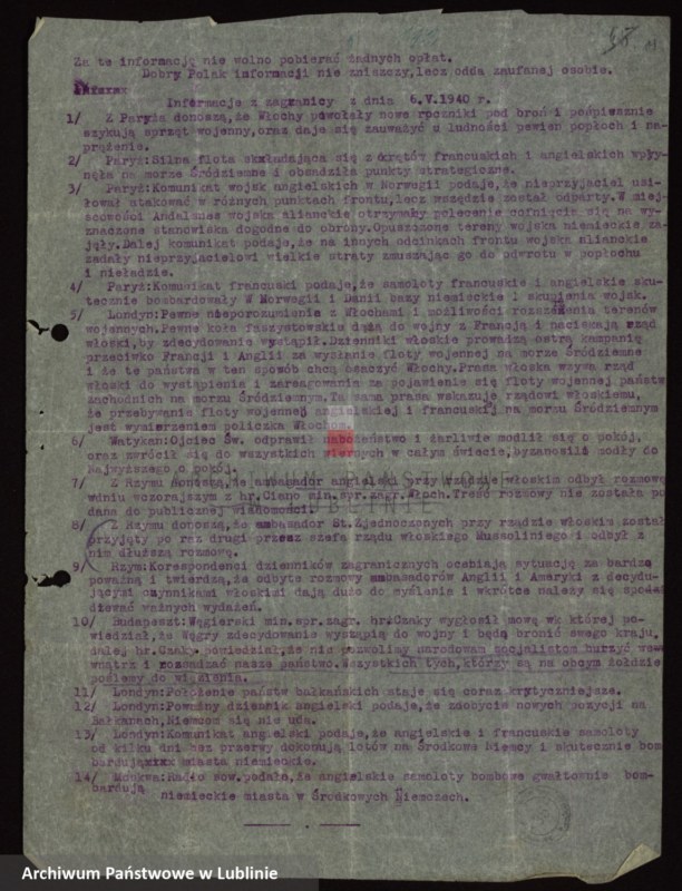 image.from.unit.number "[Komunikaty z nasłuchu radiowego za II-V.1940 r., VIII-XII.1943 r., II, IV i VII.1944 r.]"