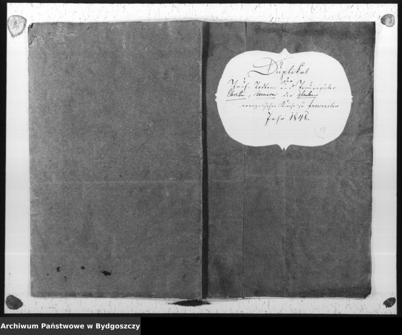 image.from.unit.number "Duplikat der Taufregister der evangelischen Stadt- und Landgemeinden Inowrazlaw Jahr 1848"