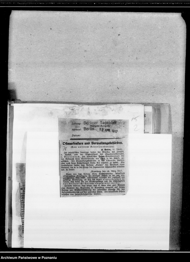 Obraz 10 z jednostki "Prawa i instytucje antypolskie. [Wycinki z gazet.]"