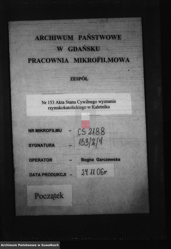 image.from.unit.number "Dowody do akt zaślubionych Parafii Kaletnik z roku 1972"