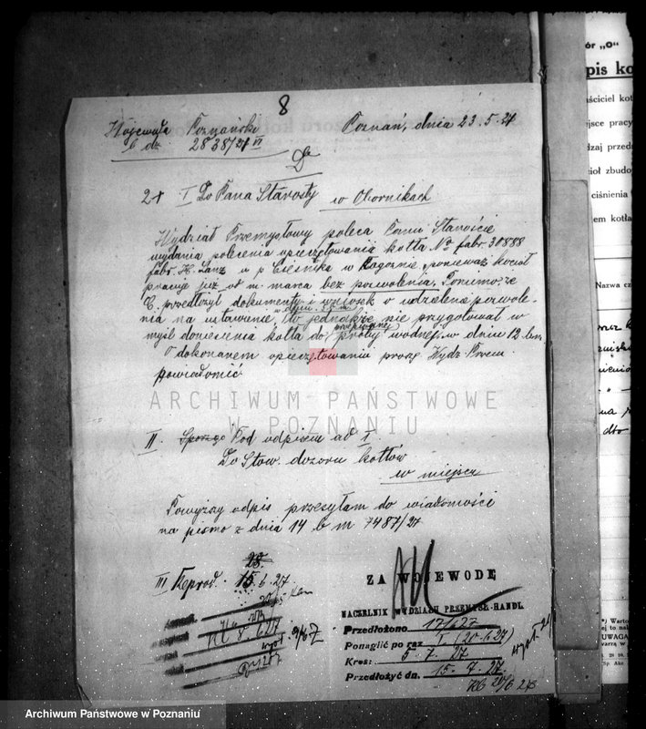 Obraz 12 z jednostki "Tartak parowy w Rogoźnie, pow. obornicki, J. Cieśnika nr woj. 5959"