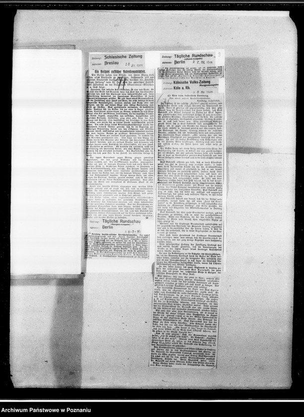 Obraz 17 z jednostki "Głosy prasy niemieckiej o Polsce [Wycinki z gazet]"