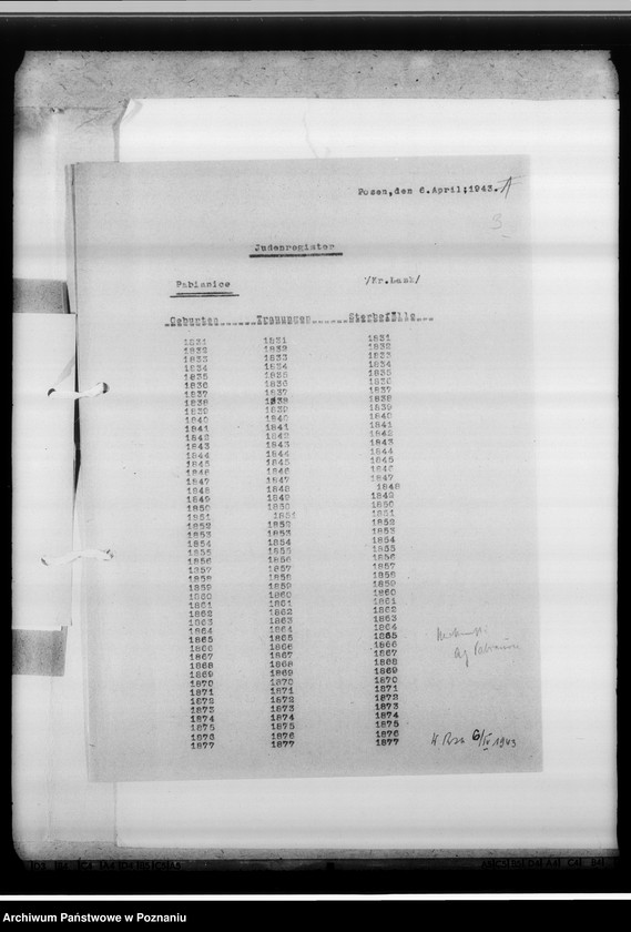 Obraz 7 z jednostki "Judenregister [Pabianice powiat Łask]"