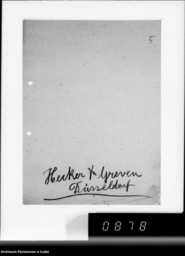 Obraz 9 z jednostki "Sammelschriftwechsel der Firmen H-K [Korespondencja z różnymi firmami zleceniodawcami G.V.]"