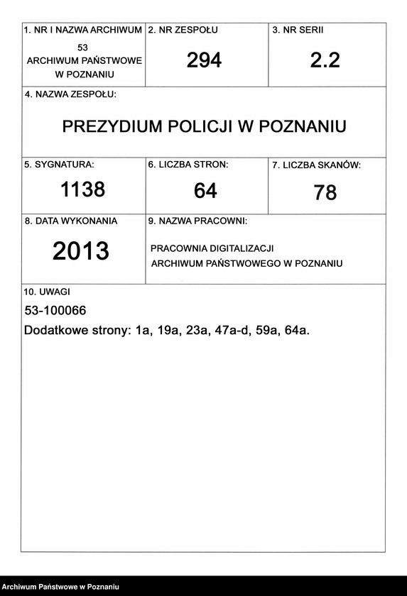 Obraz 1 z jednostki "A. betr. die Familie Sypniewski"