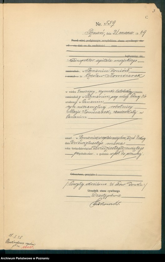 Obraz 5 z jednostki "Księga miejscowa zgonów tom II [Rejestr główny zgonów]"