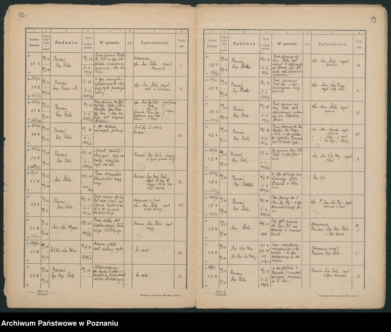 Obraz 9 z jednostki "[Dziennik podawczy Ministerstwa byłej Dzielnicy Pruskiej]"