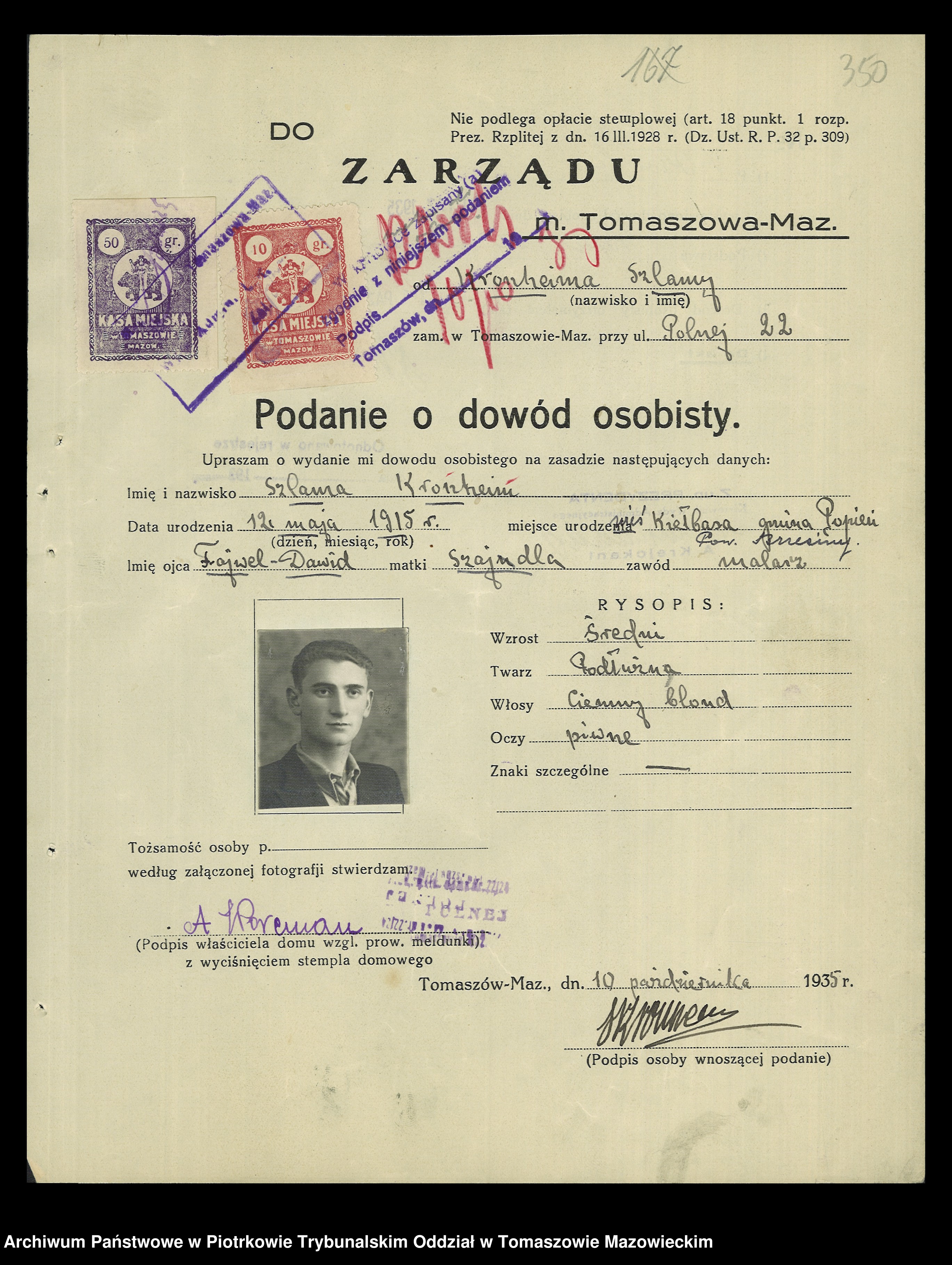 Skan z jednostki: Dowodów osobistych