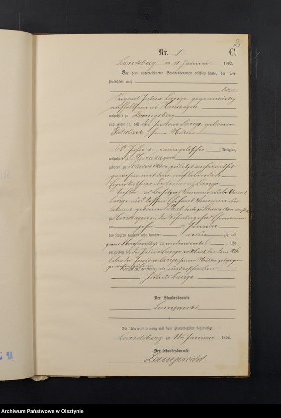 image.from.unit.number "Sterbe-Neben-Register Nr 1 - 77"