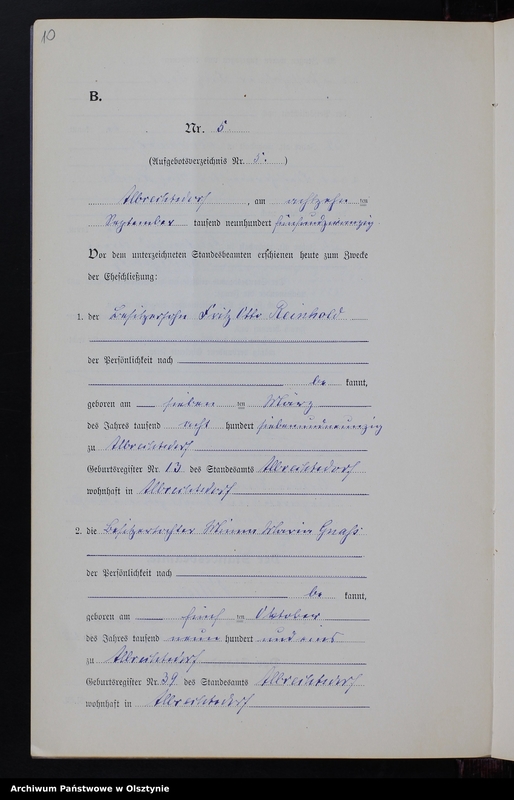 image.from.unit.number "Heiraths-Neben-Register Nr 1 - 9 [ Księga małżeństw - wtóropis ]"