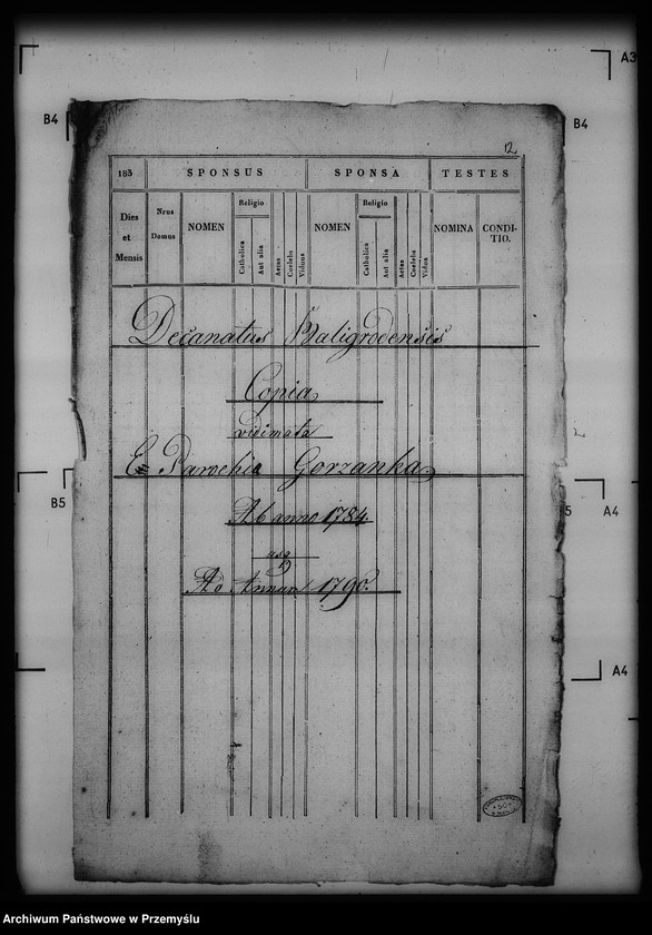 image.from.unit.number "[Kopie ksiąg metrykalnych parafii Górzanka z filiami Radziejowa, Wola Gorzańska (dekanat Baligród)]"