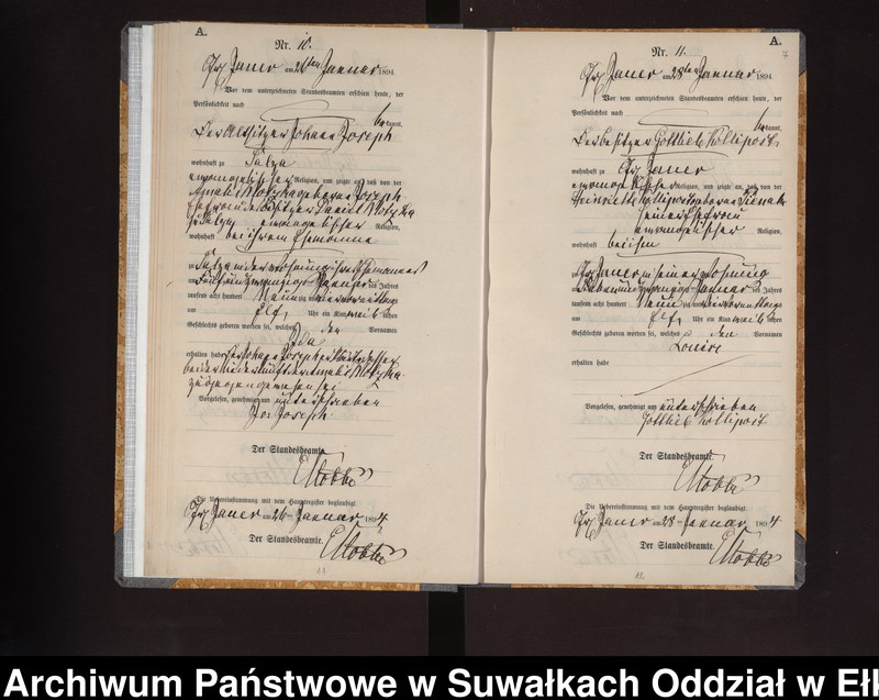 image.from.unit.number "Geburts-Neben-Register des Königlichen Preussischen Standes-Amtes Gr. Jauer Kreis Loetzen"