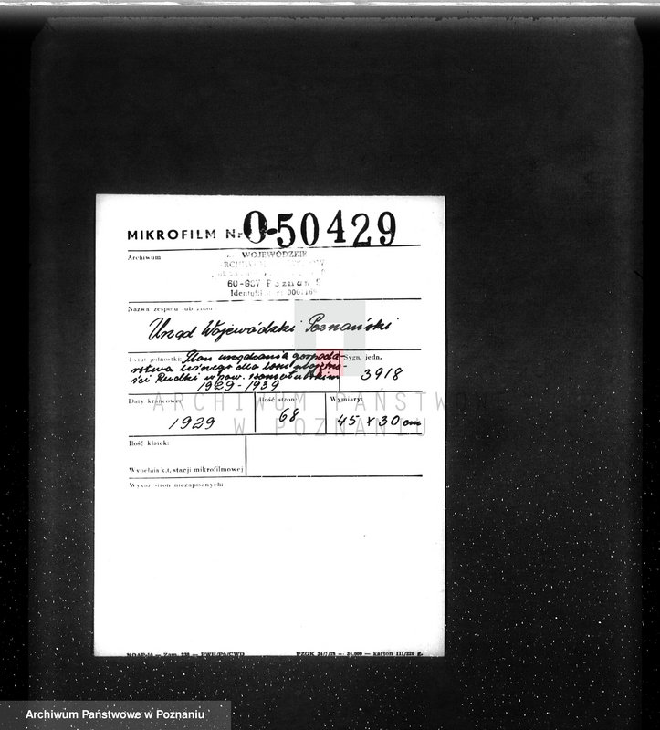 image.from.unit.number "Plan urządzenia gospodarstwa leśnego dla lasu majętności Rudki w powiecie szamotulskim 1929-1939"