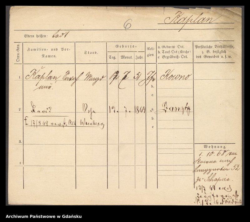 image.from.unit.number "Karty meldunkowe: Karbaum - Karls"