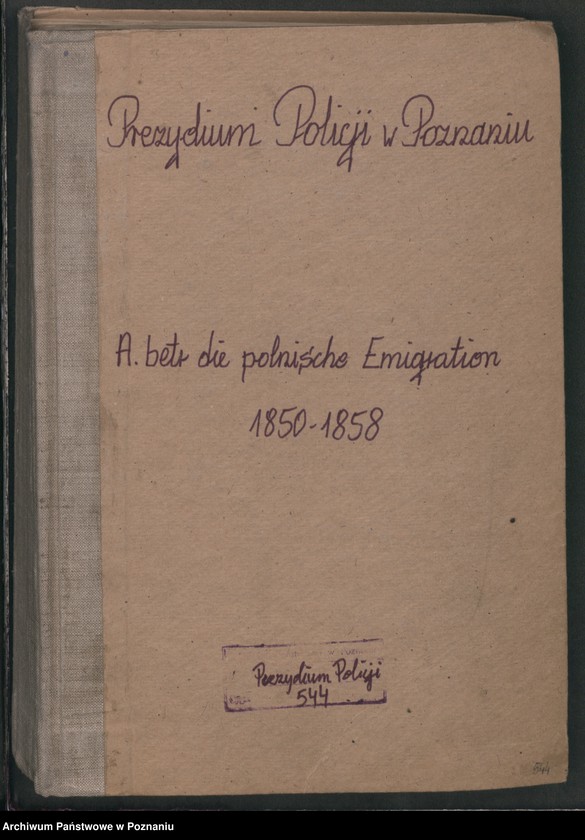 Obraz 2 z jednostki "A. betr. die polnische Emigration"