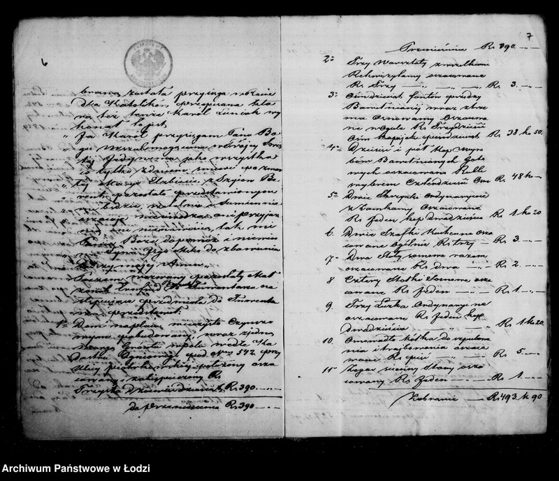 Obraz 9 z jednostki "Akta tyczące się ustanowienia opieki nad nieletnimi Janem Erenfridem i Wilhelmem Berent po zmarłej Marii Elżbiecie z Szyców Berent"