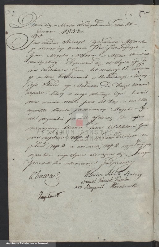 image.from.unit.number "Księga zgromadzenia kunsztu młynarskiego w mieście Władysławowie tycząca się zapisania uczniów ..."